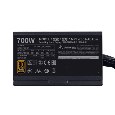 Nguồn máy tính Cooler Master MWE 700 BRONZE V2 230V