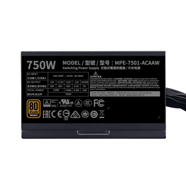 Nguồn Cooler master MWE 750W BRONZE V2 FULL RANGE