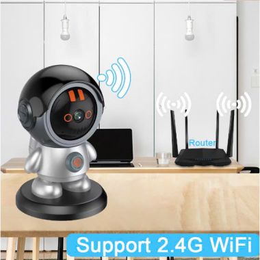 Camera WIFI iCAM365 Thiết Kế Robot Phi Hành Gia, Nhỏ Gọn, Giám Sát Báo Động Trực Tiếp- BH 12 Tháng