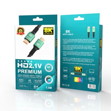 Cáp HDMI 2.1V PREMIUM HDTV 4k/8K Dài 1,5m đến 20m