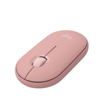 Chuột không dây Logitech Pebble Mouse 2 Silent M350S màu đen/hồng