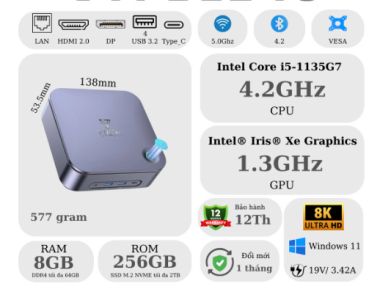Mini PC VTECH VTPB124U Intel Core i5| 8Gb+ 256Gb