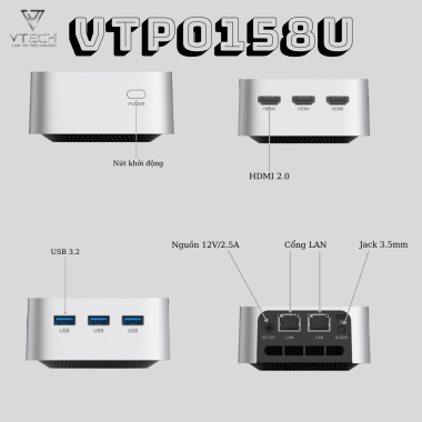 Mini PC VTECH VTPO158U Intel N95| Ram 8Gb| SSD 256Gb