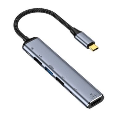 Hub Type C to HDMI + USB 3.0 + USB 2.0 + Type C + PD 100W