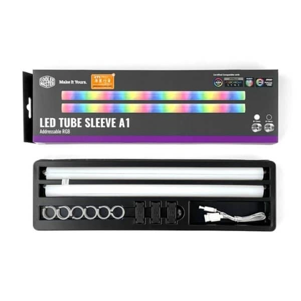 Bộ ống tản nhiệt nước Cooler Master LED Tube Sleeve A1  (12mm) ARGB (2x 330mm)