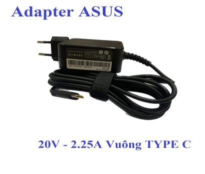 Adapter Laptop Apower for ASUS 20V 3.25A  Asus rectange (new Laptop ) Vuông TYPE C