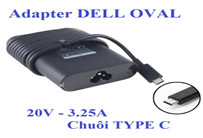 Adapter Laptop Apower for  Dell 20V 4.5A OVAL Chuôi TYPE C