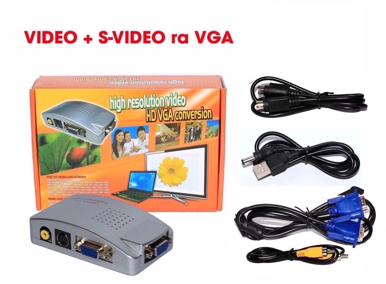 Bộ chuyển AV ( VIDEO S-VIDEO) RA VGA