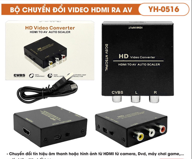 Bộ chuyển đổi HDMI TO AV YH-0516