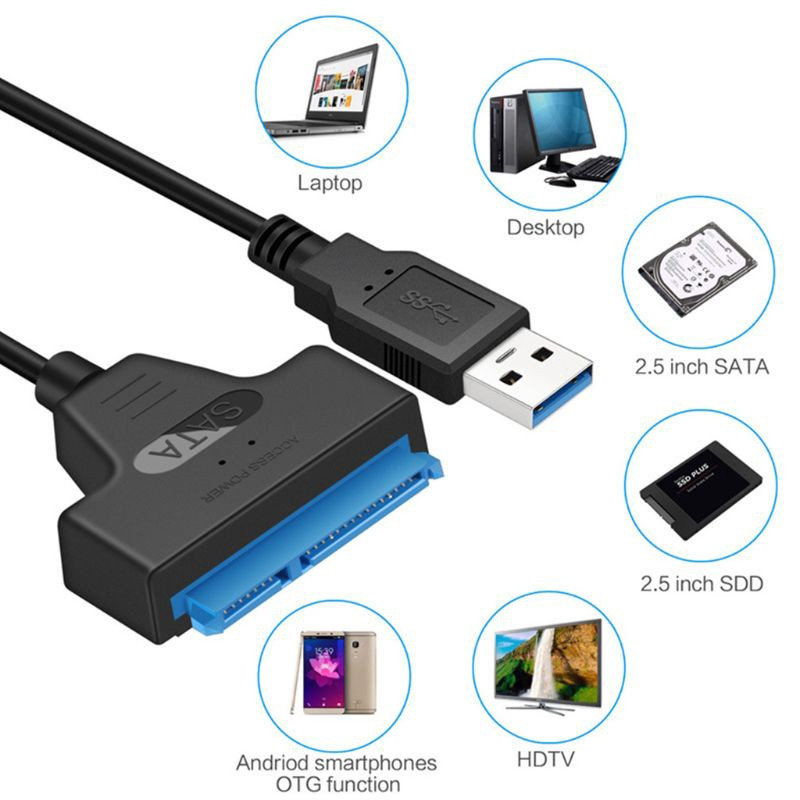 Cáp chuyểnUSB 3.0 to SATA ổ cứng 2.5 inch