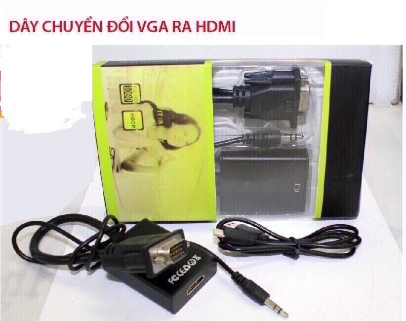 Cáp chuyển VGA + Audio ra HDMI