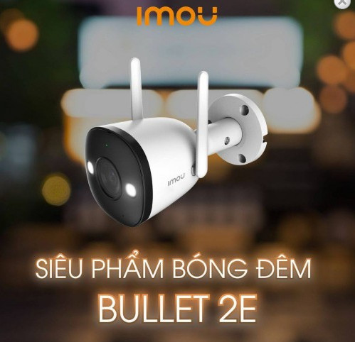 Camera IMOU IP Bullet 2E IPC F52FP - 5.0Mpx, Led, Full color