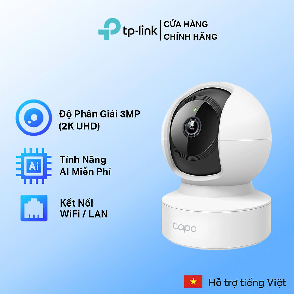 Camera IP 360 độ 3MP TP-Link Tapo C212