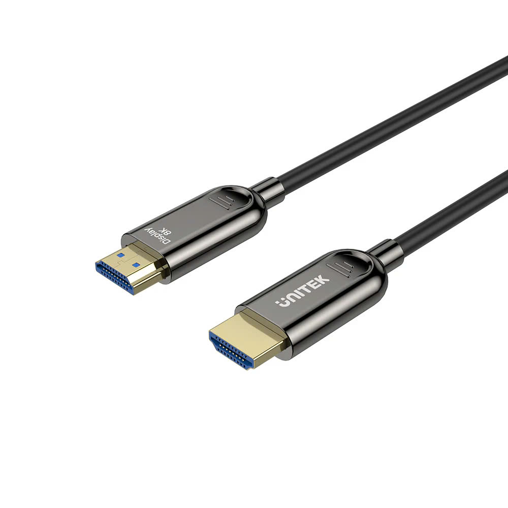 Dây Cáp HDMI 2.1 sợi quang UNITEK C11085GY01 hỗ trợ 8K@60Hz 4K@120Hz/144Hz cao cấp chiều dài 10m đến 40m