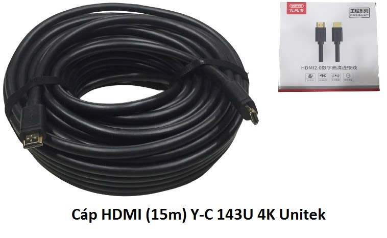 Cable HDMI 15m 4K UNITEK YC 143U