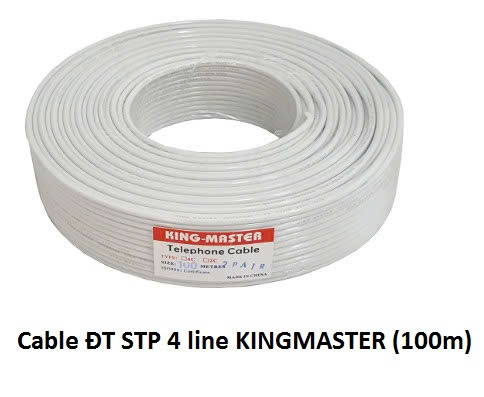 Dây điện thoại 4 line Kingmaster 100m