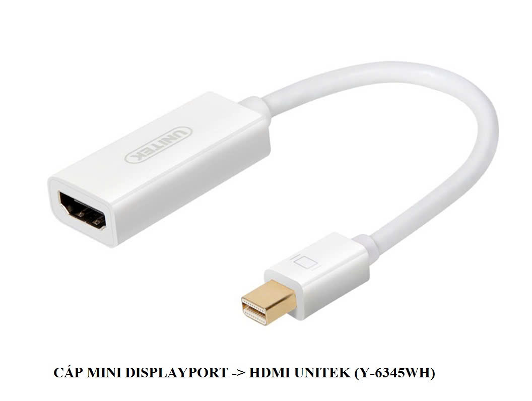 Cáp chuyển Mini Displayport To HDMI Unitek Y-6345WH