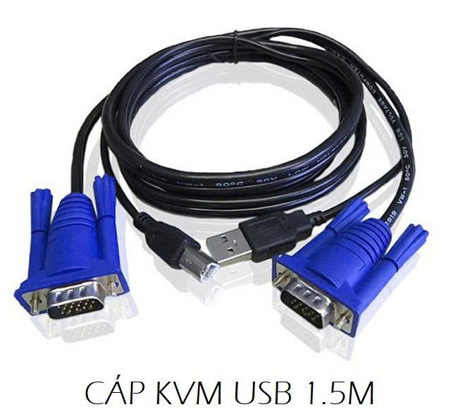 Cáp KVM USB 1.5m