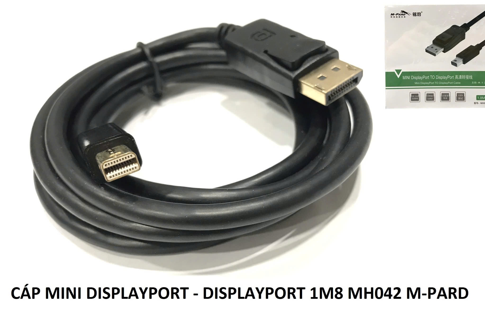 Cáp mini DisplayPort to Displayport 1.8m M-Pard MH042