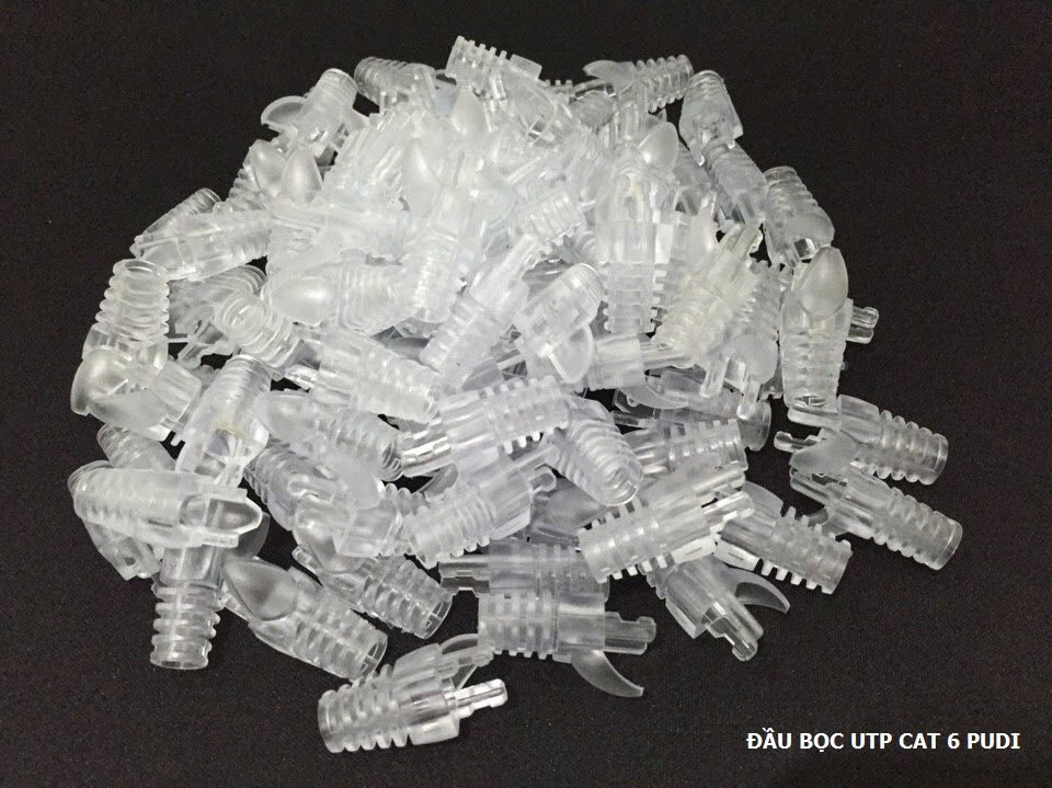 Đầu chụp hạt mạng RJ45 CAT 6 loại trong 100 cái
