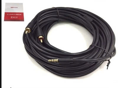 Cáp Loa Unitek Y-C9024BK 1 Jack 3.5Mm Ra 2 Đầu Hoa Sen 10M