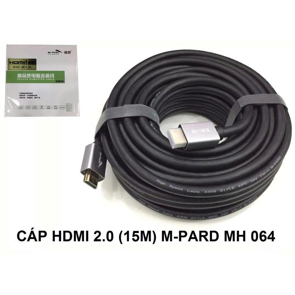 CÁP HDMI DÀI 15M 2.0/4K M-PARD MH064