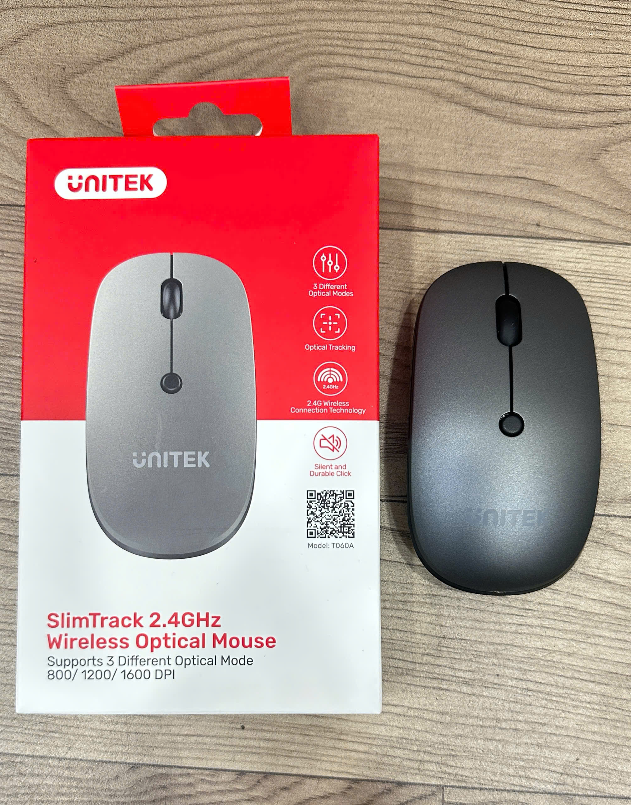 Chuột không dây slimtrack 2.4Ghz UNITEK T060BGY01