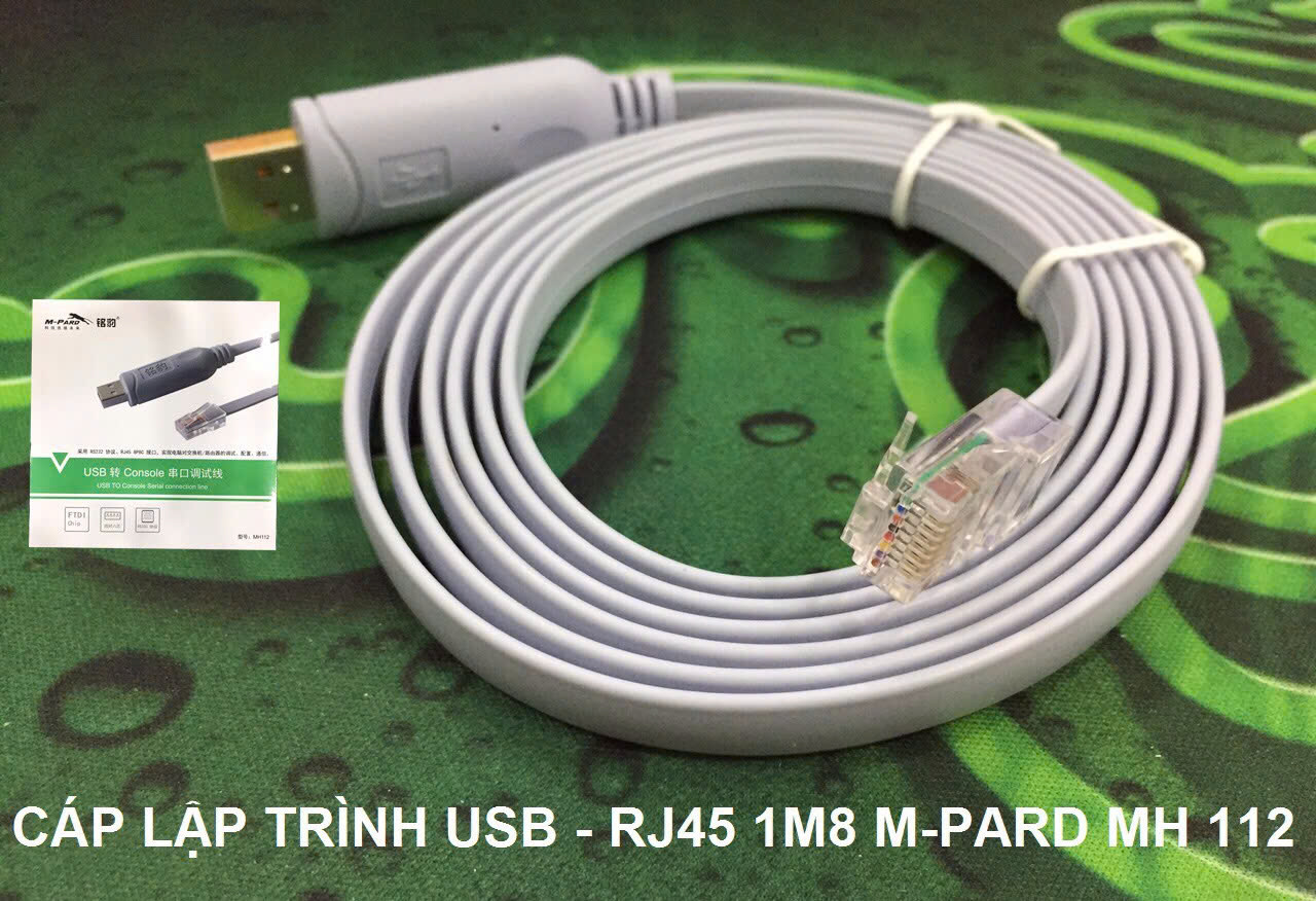 Cáp lập trình USB -> RJ45 1.8M M-PARD MH112