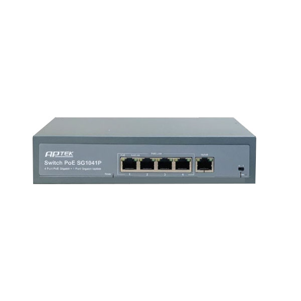 SG1041P Switch 4 port PoE Gigabit - chuyên dụng cho WiFi Gigabit, camera