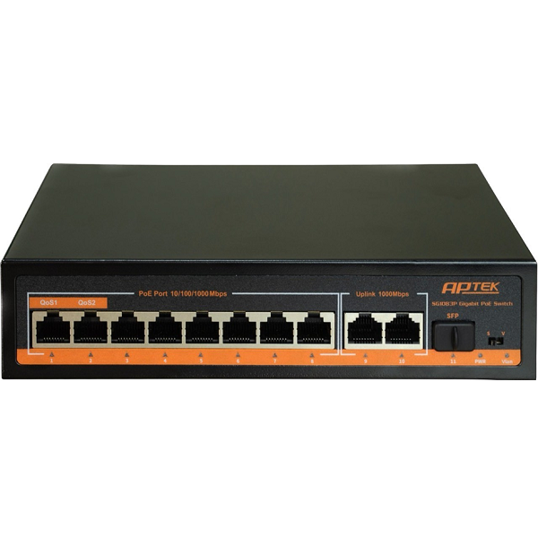 SG1083P Switch 8 port PoE Gigabit - chuyên dụng cho WiFi Gigabit, camera