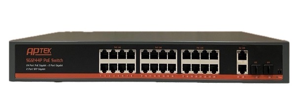 SG1244 Switch 24 port PoE Gigabit - chuyên dụng cho WiFi Gigabit, camera