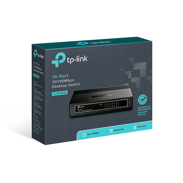 TP-LINK TL-SF1016D Switch chia tín hiệu để bàn 16 cổng 10/100Mbps