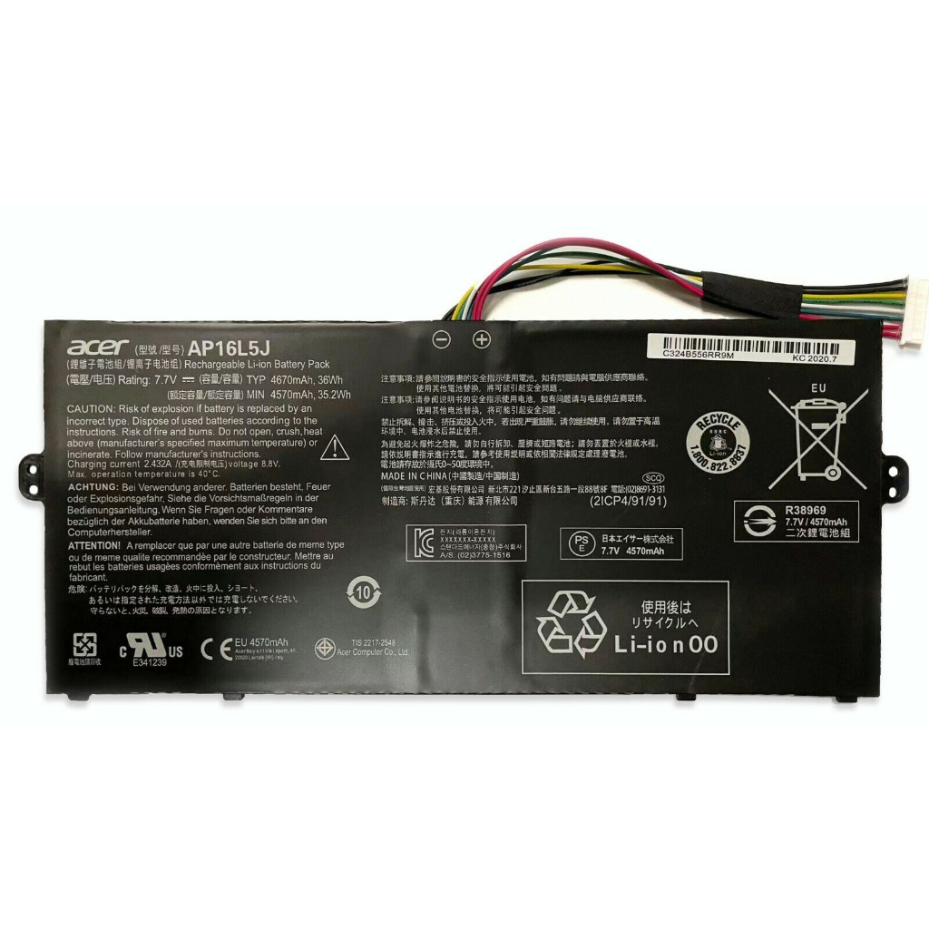 Pin dùng cho laptop Acer SF514-52,SF514-53,SP111-32N,SW312 (AP16L5J)