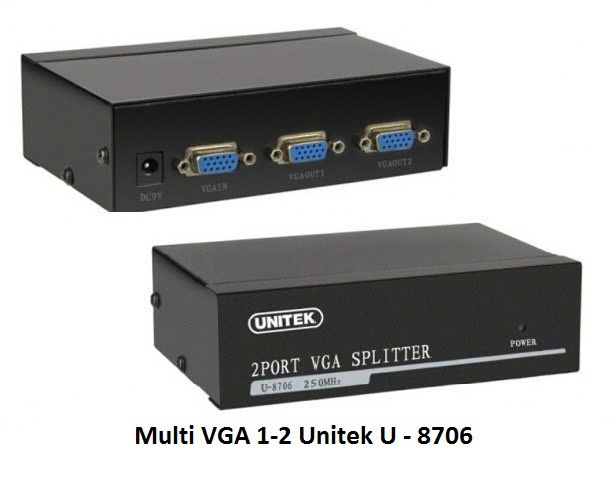 Bộ Chia VGA 1ra 2 Unitek U-8706