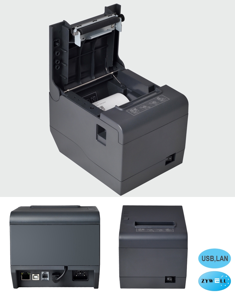 Máy in hóa đơn nhiệt  ZY-808 UL 2 cổng