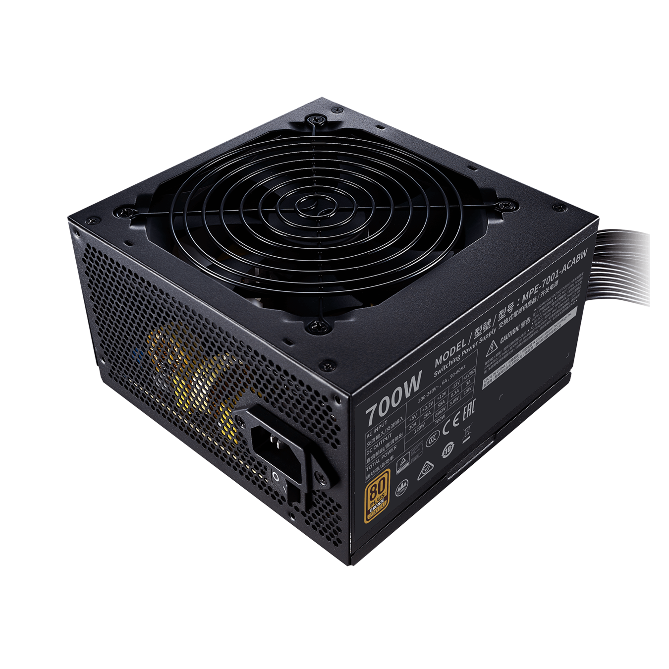 Nguồn máy tính Cooler Master MWE 700 BRONZE V2 230V