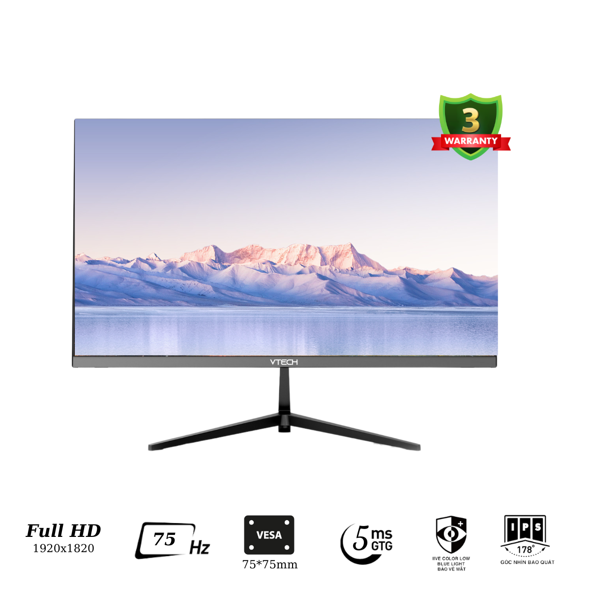 Màn Hình Máy Tính VTECH VTMD221| Full HD 22 Inch IPS 75Hz