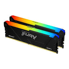 Ram DDR4 Kingston Fury Beast RGB 64GB Bus 3200MT/s KF432C16BB2AK2/64