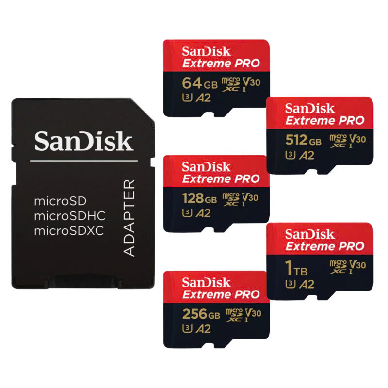 Thẻ nhớ microSDXC SanDisk Extreme Pro V30 A2 tốc độ upto 200MB/s + Adapter