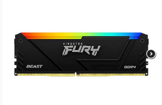Ram DDR4 Kingston Fury Beast RGB 32GB Bus 3600MT/s KF436C18BB2A/32