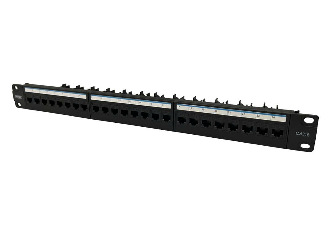 Patch panel 24P CAT6 UNITEK T026ABK