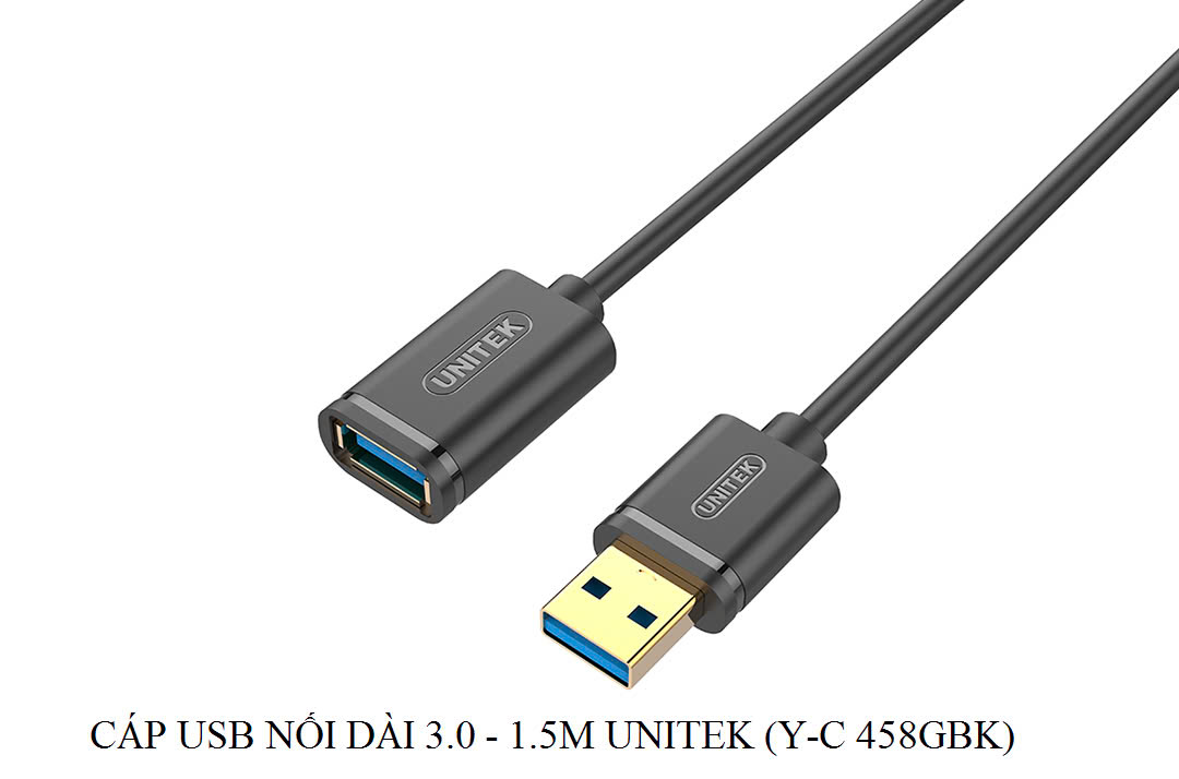 Cáp nối dài USB 3.0 1,5m Unitek Y-C 458GBK