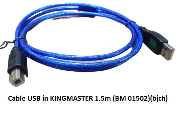 Cáp USB in 2.0 Kingmaster 1,5m màu xanh