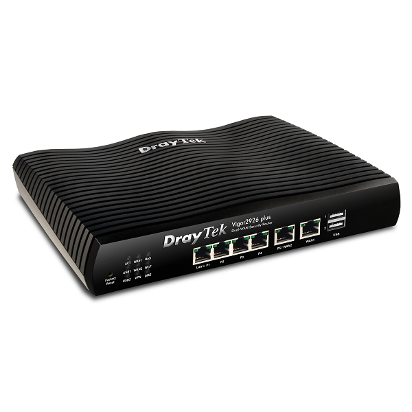 Vigor2926 Plus High Througput Enterprise Dual Wan Load Balancing VPN Router - Router VPN Chuyên nghiệp cho Doanh Nghiệp, Hotel, Nhà hàng, phòng Game - Hỗ trợ Wi-Fi Marketing