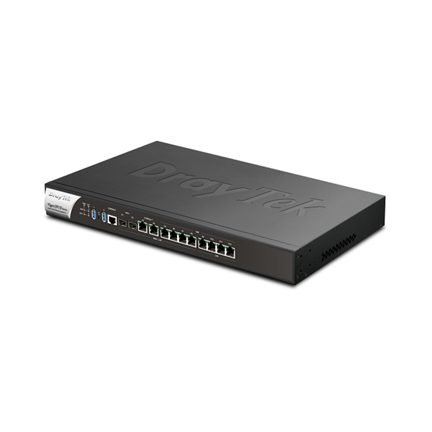 Vigor3910 10G High-Performance Enterprise Load-Balancing VPN Router - Router VPN cân bằng tải hiệu năng cao dành cho Doanh nghiệp lớn, Hotel, Resort ... Hỗ trợ WiFi Marketing